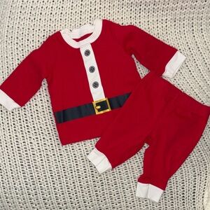 Baby Santa-Style 2-Piece Set - Red & White